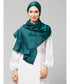 Peacock Teal Silky Satin Royal Touch Silky Shiny Solid Hijab