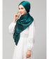 Peacock Teal Silky Satin Royal Touch Silky Shiny Solid Hijab
