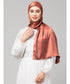 Rose gold Silky Satin Royal Touch Silky Shiny Solid Hijab