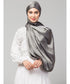 Steel Grey Silky Satin Royal Touch Silky Shiny Solid Hijab