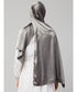 Steel Grey Silky Satin Royal Touch Silky Shiny Solid Hijab