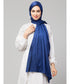 Royal blue Silky Satin Royal Touch Silky Shiny Solid Hijab