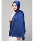 Royal blue Silky Satin Royal Touch Silky Shiny Solid Hijab