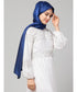 Royal blue Silky Satin Royal Touch Silky Shiny Solid Hijab