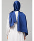 Royal blue Silky Satin Royal Touch Silky Shiny Solid Hijab