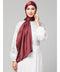 Scarlet Maroon Silky Satin Royal Touch Silky Shiny Solid Hijab
