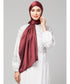 Scarlet Maroon Silky Satin Royal Touch Silky Shiny Solid Hijab