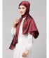Scarlet Maroon Silky Satin Royal Touch Silky Shiny Solid Hijab