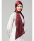 Scarlet Maroon Silky Satin Royal Touch Silky Shiny Solid Hijab