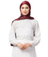 Scarlet Maroon Silky Satin Royal Touch Silky Shiny Solid Hijab