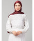 Scarlet Maroon Silky Satin Royal Touch Silky Shiny Solid Hijab