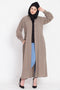 Nazneen Hidden Pleacket Front Open Casual Abaya