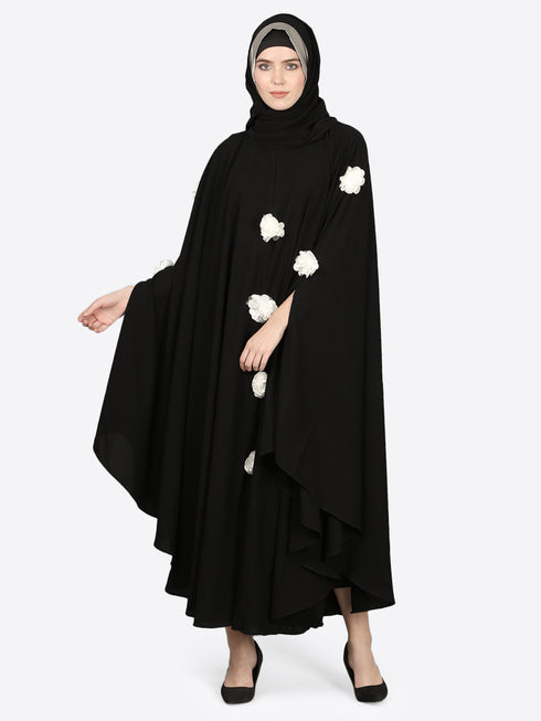Nazneen White Flower Irani Kaftan