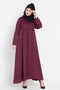 Nazneen Pin Tuck Side Placket Abaya