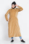 Nazneen Velvet Winter Double Breast Coat Abaya