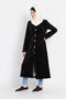 Nazneen Velvet Front Open Coat Abaya