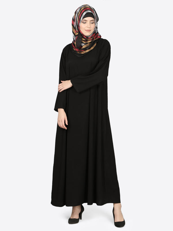 Nazneen Basic Plain Casual Abaya
