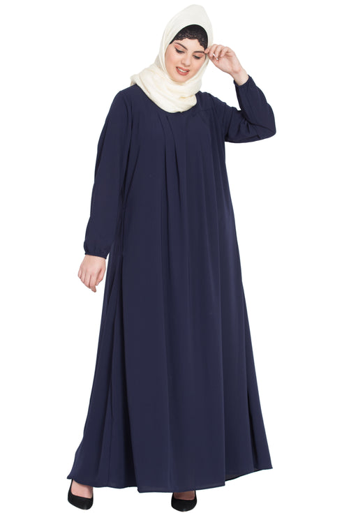 Nazneen Four Pleats At Bust Casual Abaya