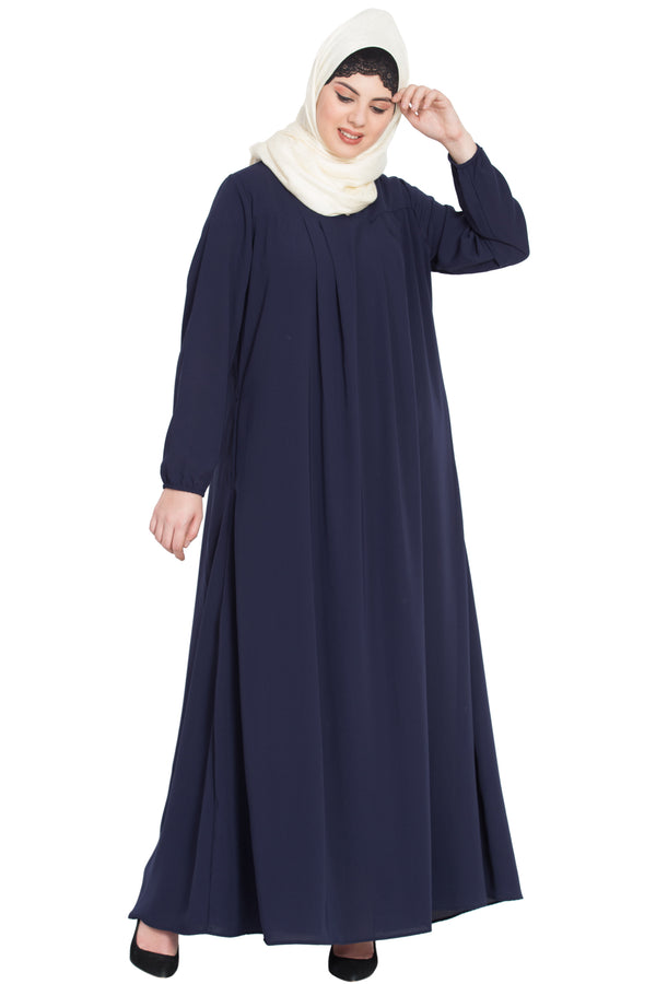 Nazneen Four Pleats At Bust Casual Abaya