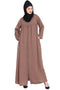 Nazneen Front Open Gather At Bust Casual Abaya