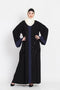 Nazneen Contrast Band Hand Work Dubai Kaftan