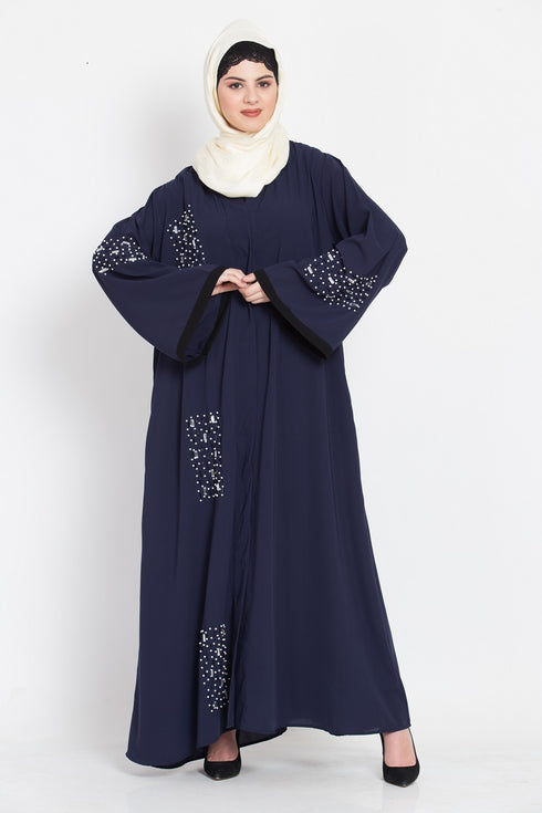 Nazneen Hand Work Front Open Dubai Kaftan
