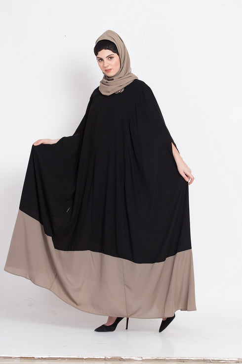 Nazneen Contrast Bottom Irani Kaftan