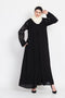 Nazneen Sleeve Embroidered Front Open With Inner Abaya