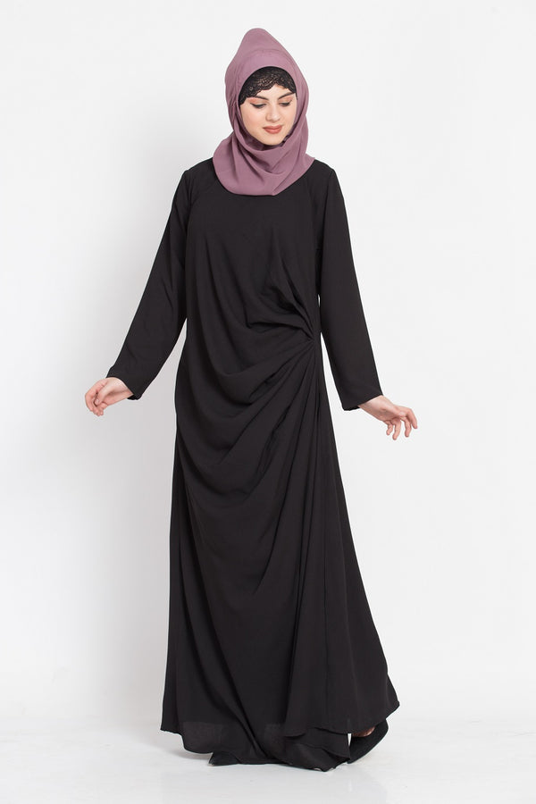 Nazneen Pleating At Waist Casual Abaya