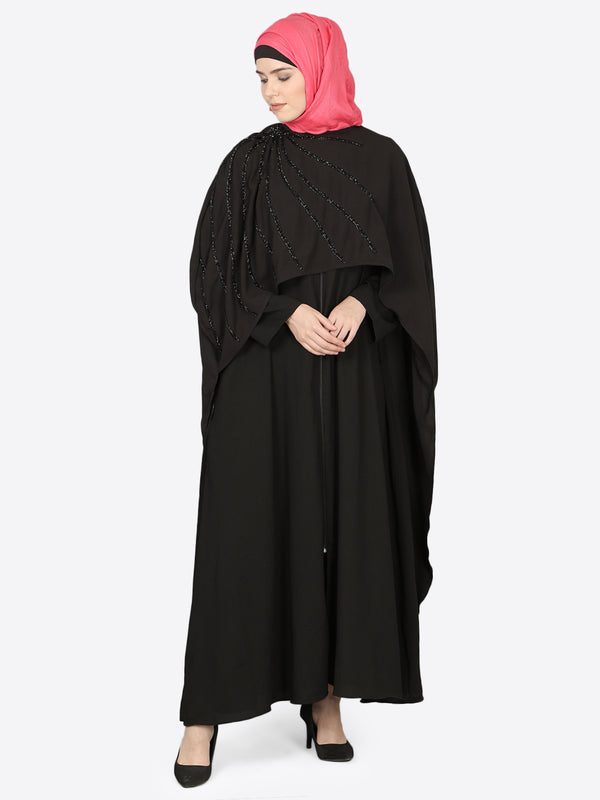 Nazneen Separate Cape Beaded Abaya