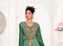 Dark-Green & White color luxurious Handmade Moroccan Kaftan with hijjab