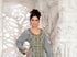Grey color luxurious Full Sleeves Handmade Moroccan Kaftan with hijjab