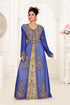 Royal Blue Georgette Zari Work Kaftan for Occasions