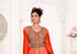 Red & White color luxurious Handmade Moroccan Kaftan with hijjab