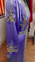 Navy Blue inner light gold color luxurious Full Sleeves Handmade Moroccan Kaftan.