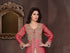 Maroon embroidered georgette Islamic kaftans with hijab