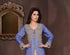 Navy Blue embroidered georgette Islamic kaftans with hijab