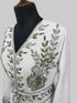 Off White color luxurious Full Sleeves Handmade Moroccan Kaftan.