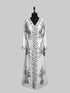 Off White color luxurious Full Sleeves Handmade Moroccan Kaftan.