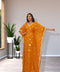 Royal Printed Fabric Dress Party Wear Dubai Crystal Stone Work Kaftan Islamic Abaya Very Gown