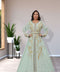 Sea Green Georgette Party Wear Kaftan