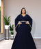 SALE!! New Navy Blue Abaya Fashion Islamic Kaftan Islamic Clothing Party Wear