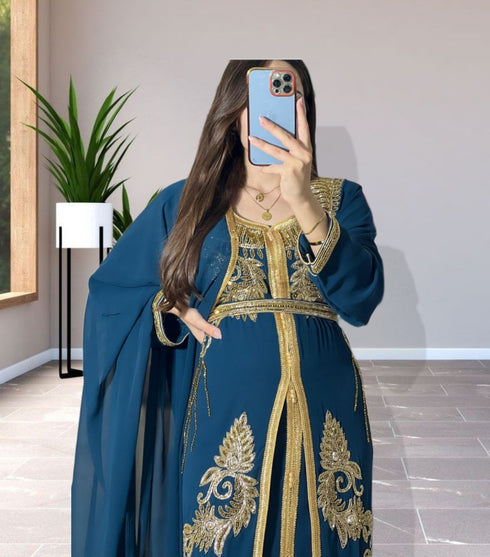 Sale Dress Moroccan Dubai Kaftan Wedding Bridesmaid African Abaya Gown Women Dress 104