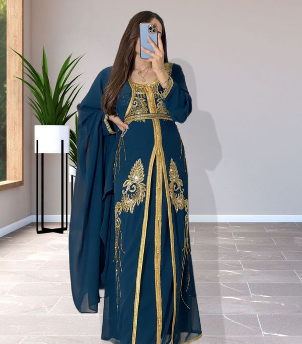 Sale Dress Moroccan Dubai Kaftan Wedding Bridesmaid African Abaya Gown Women Dress 104