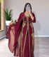 Purple Georgette Zari Work Kaftan