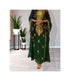 Green Georgette Zari Work kaftan