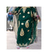 Dark Green Georgette Zari Work Kaftan