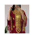 Maroon Georgette Zari Work Kaftan