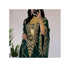 Green Georgette Zari Work Kaftan for Women