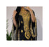 Grand Black Kaftan Gown with Handcrafted Gold Aari Work | Party Wear Dress